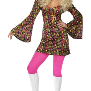 60-tal Hippieklänning-dräkt S