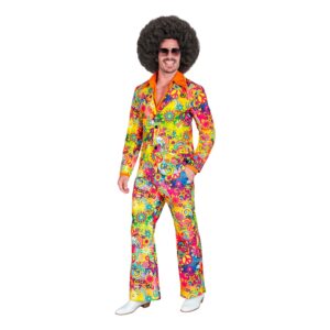 60-tals Flower Power Kostym Maskeraddräkt - Small