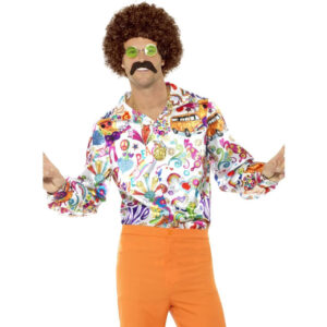 60-tals Groovy Skjorta XL