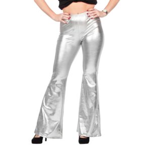 70-tals Byxor Dam Silver Metallic - 48