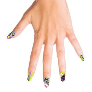 80-tal Aprés Ski Lösnaglar - 12-pack