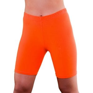 80-tals Cykelbyxor Neonorange - X-Small/Small