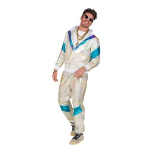 80-tals Holographic Träningsoverall - Large