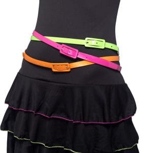 80-tals Neonbälten 3-pack