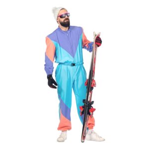80-tals Retro Skidoverall Herr Maskeraddräkt - 50