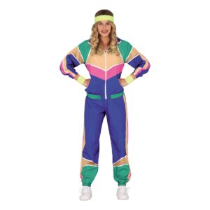 80-tals Träningsoverall Dam Maskeraddräkt - Large
