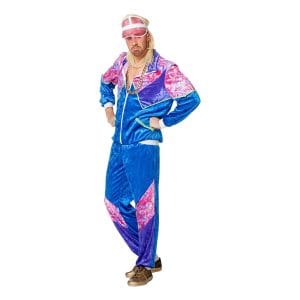 80-tals Träningsoverall Maskeraddräkt - Small