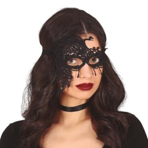 Ansiktsmask Spets Svart - One size