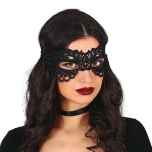 Ansiktsmask Spets Svart - One size