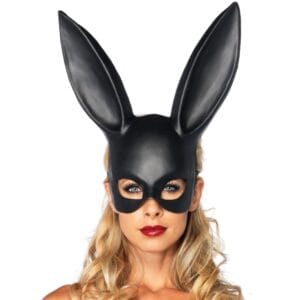 Black Bondage Bunny Mask