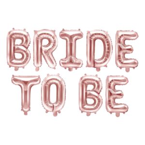 Bokstavsballonger Bride To Be Roséguld