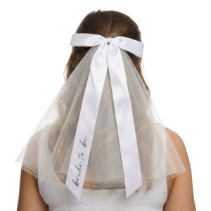 Brudslöja Bride to Be med Rosett - One size