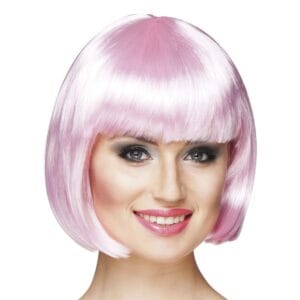 Cabaret Ljusrosa Peruk - One size