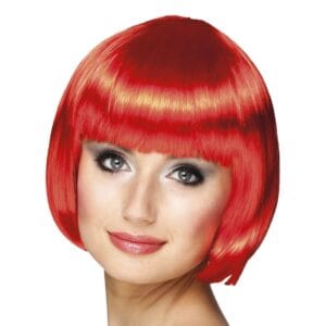 Cabaret Röd Peruk - One size