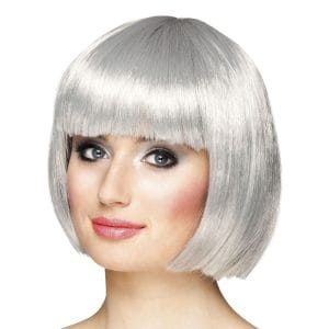 Cabaret Silvergrå Peruk - One size
