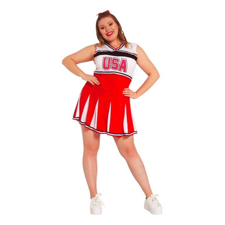 Cheerleader USA Plus-size Maskeraddräkt - Plus size