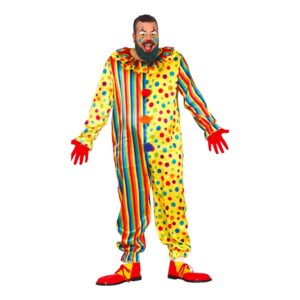 Clown Jumpsuit Maskeraddräkt - X-Large