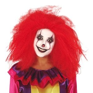 Clownperuk Röd Stor - One size