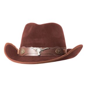 Cowboyhatt Suede Brun - One size