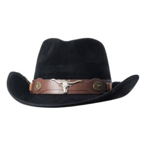 Cowboyhatt Suede Svart - One size