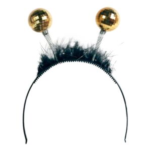 Diadem med Discokulor Guld - One size