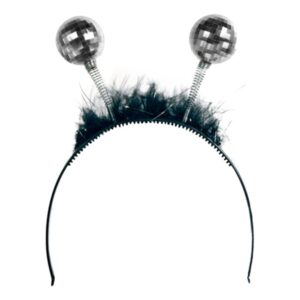 Diadem med Discokulor Silver - One size