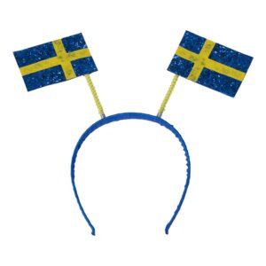 Diadem med Svenska Flaggor - One size