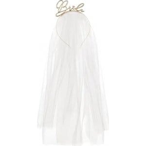 Diadem med slöja - Guld