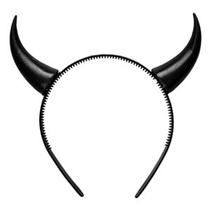 Djävulshorn på Diadem Svart - One size