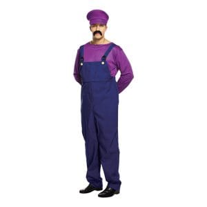 Elak Rörmokare Lila Maskeraddräkt - One size