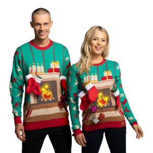 Eldstad LED Jultröja - X-Small