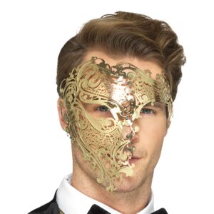 Fantomen Halvmask Guld - One size