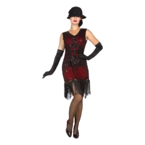 Flapper Klänning Charleston Ada Maskeraddräkt - XX-Large