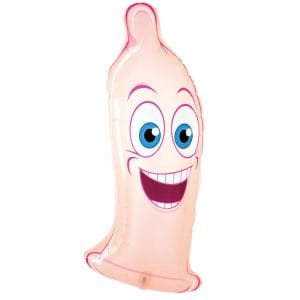 Folieballonger Kondom 42x98cm