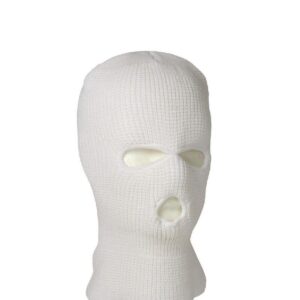 Fostex Akryl Balaklava 3-håls Vit