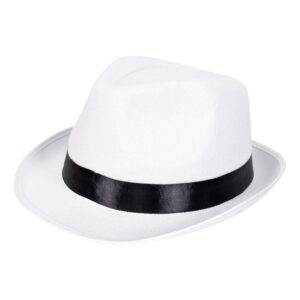 Gangsterhatt Al Capone Vit - One size