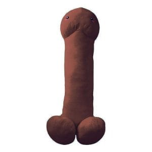 Gigantisk Peniskudde - Mörkbrun