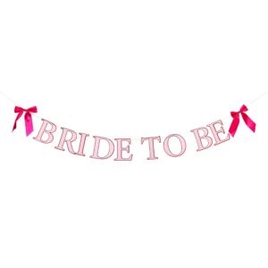 Girlang Bride to Be Rosa med Rosetter