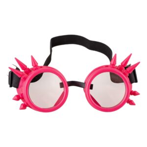 Glasögon Steampunk med Nitar Rosa