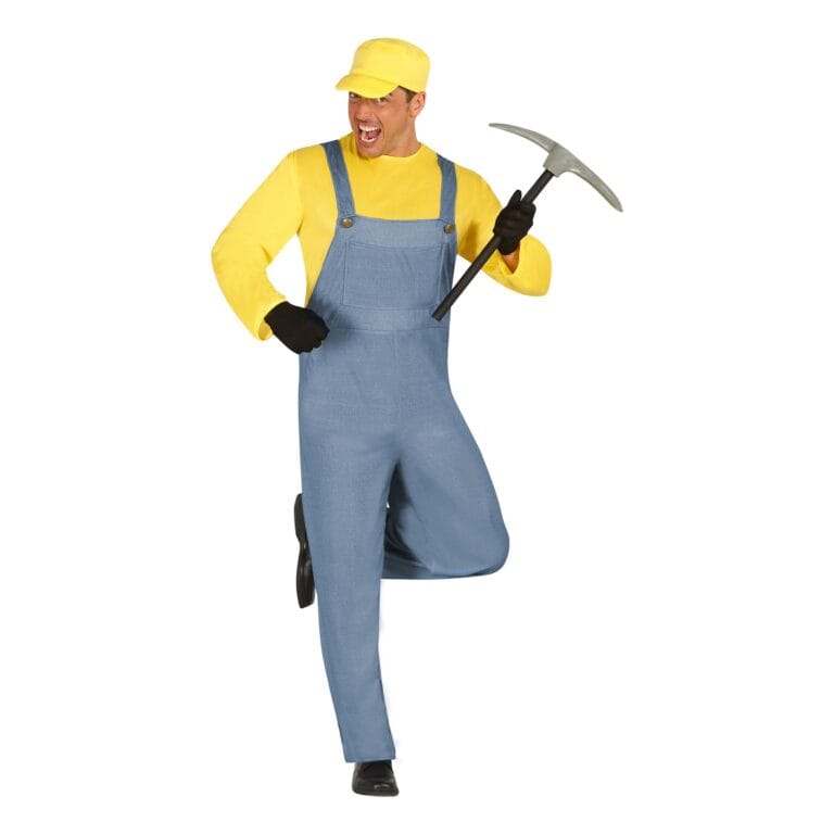 Gul Gruvarbetare Maskeraddräkt - Medium