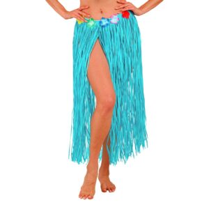 Hawaiikjol med Blommor Blå - One size