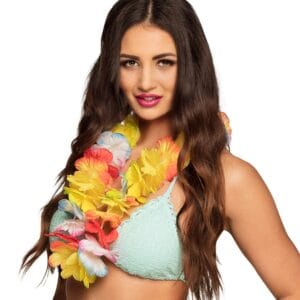 Hawaiikrans Deluxe Flerfärgad