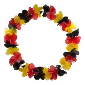 Hawaiikrans Svart/Gul/Röd