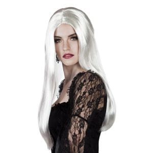 Häxa Vit Peruk - One size