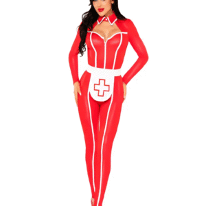 Hospital Heartbreaker Catsuit Red