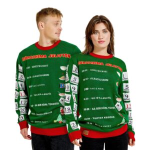 Jultröja Körschema Julafton - X-Large