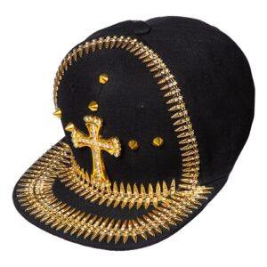 Keps Guldkors & Nitar Svart/Guld - One size