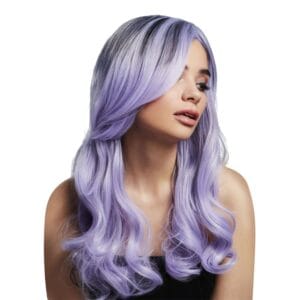 Khloe Ljuslila Tvåtonad Lång Deluxe Peruk - One size