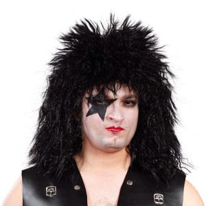 Kizz Svart Peruk - One size