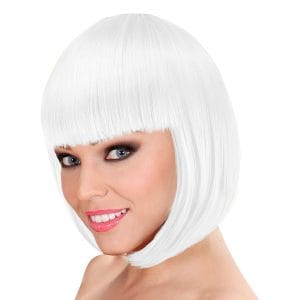 Kort Vit Peruk - One size
